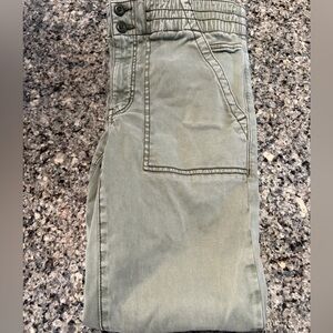 Olive Green Casual Pants